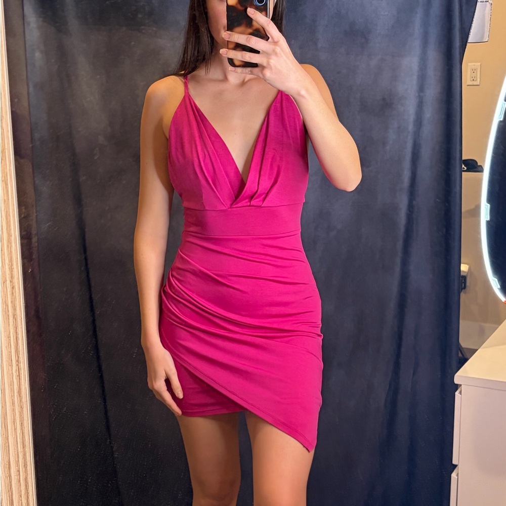 Windsor Fuchsia Mini Dress